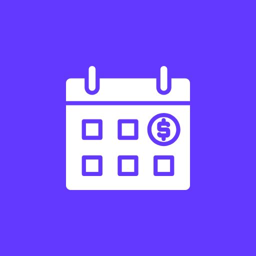 Monthly payment icon